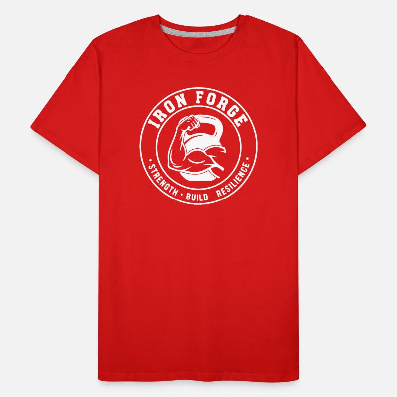Iron Forge Kettlebell Men's Premium Organic T-Shirt