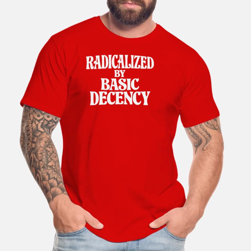 Radicalized by Basic Decency Männer Premium Bio T-Shirt