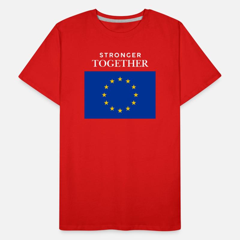 Gemeinsam Stark EU Flagge Männer Premium Bio T-Shirt