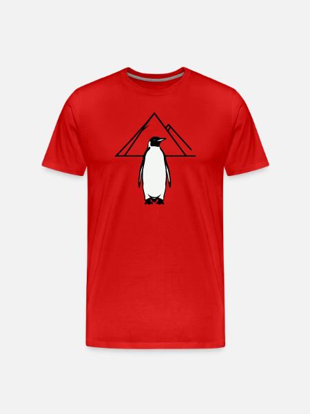 BUT WHY? Penguin - Men's Premium Organic T-Shirt - red