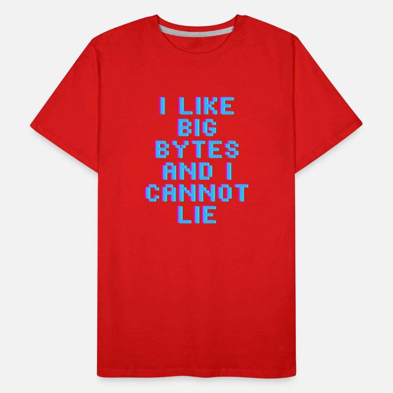 Ich mag große Bytes Männer Premium Bio T-Shirt
