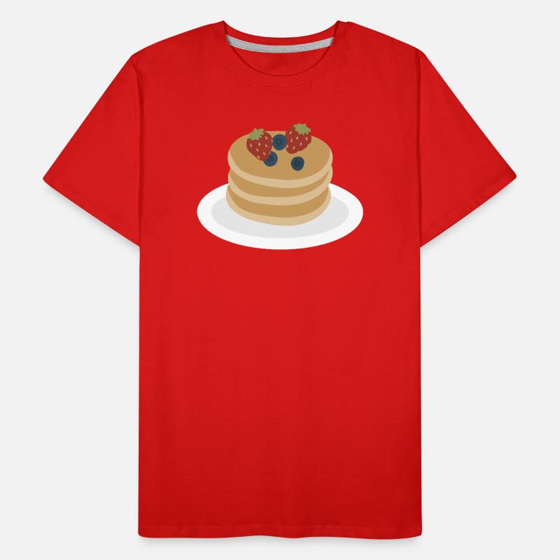 Berry Pancake Stack Artwork Men's Premium Organic T-Shirt