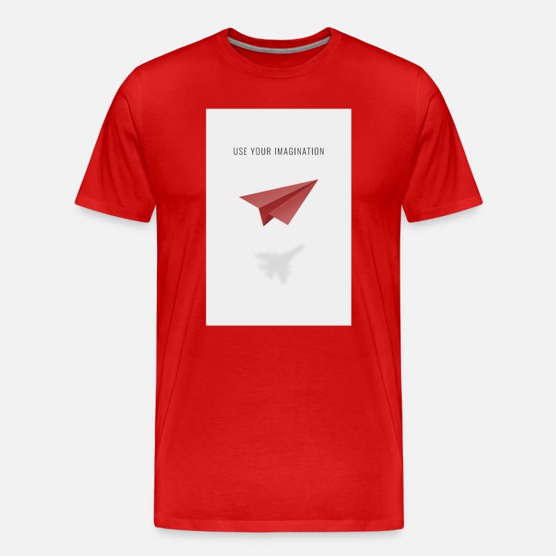 Use Your Imagination - Männer Premium Bio T-Shirt - Rot
