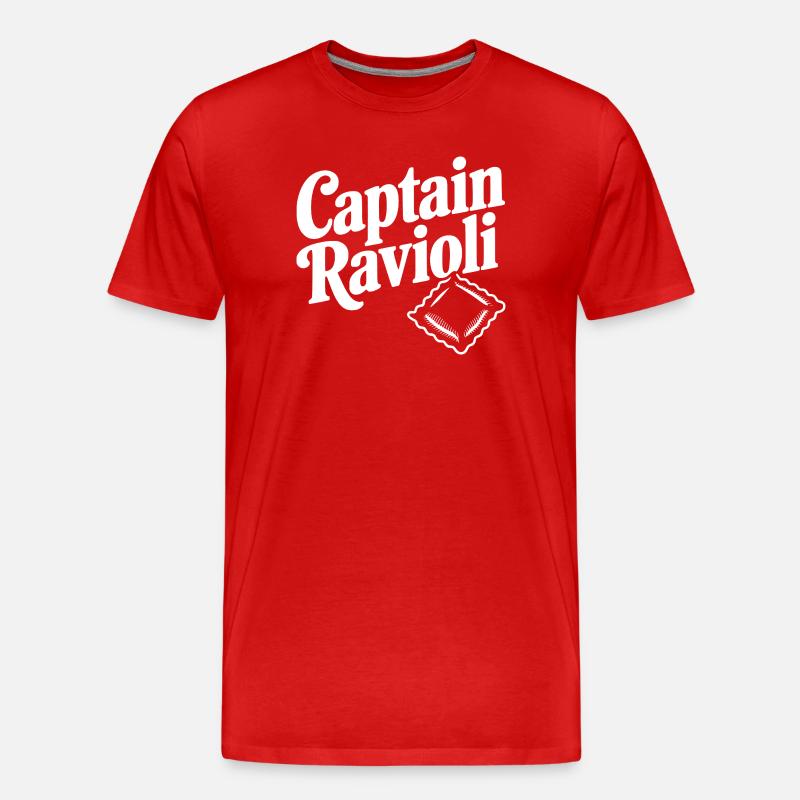 Hauptmann Ravioli - Männer Premium Bio T-Shirt - Rot
