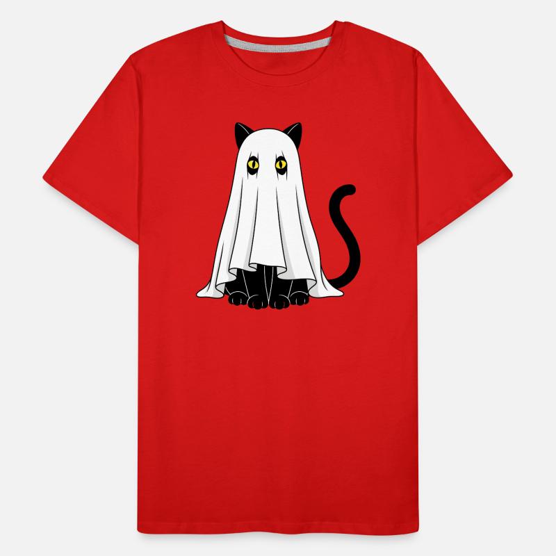 Ghost Cat Veil Ghost Men's Premium Organic T-Shirt