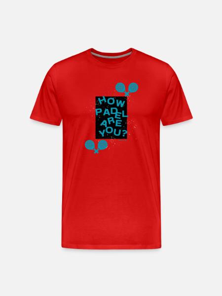 How Padel are you? - Men's Premium Organic T-Shirt - red