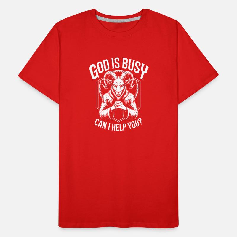 Chèvre Divine Occupée T-shirt bio Premium Homme