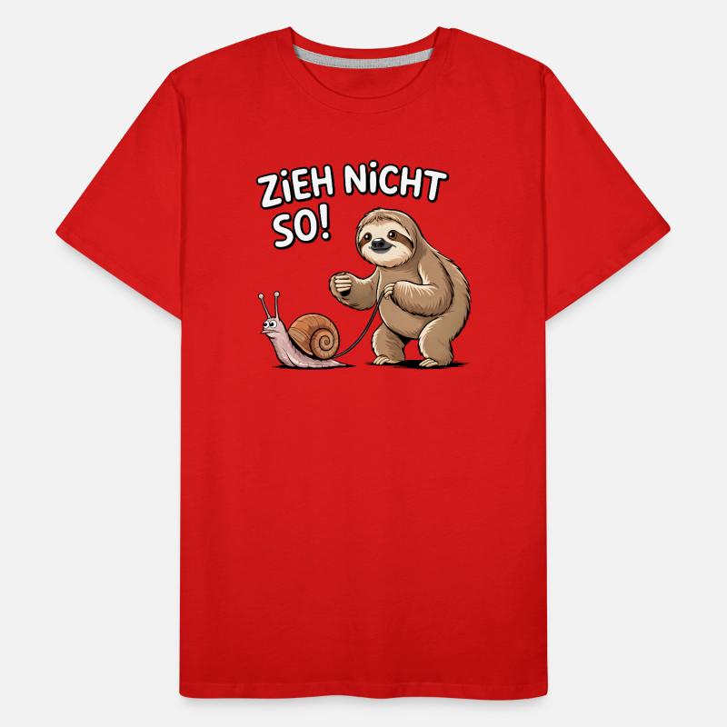 Don't pull so sloth snail Men's Premium Organic T-Shirt