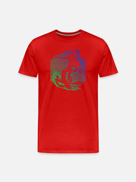 Snowboard vibes for snowboard - Men's Premium Organic T-Shirt - red