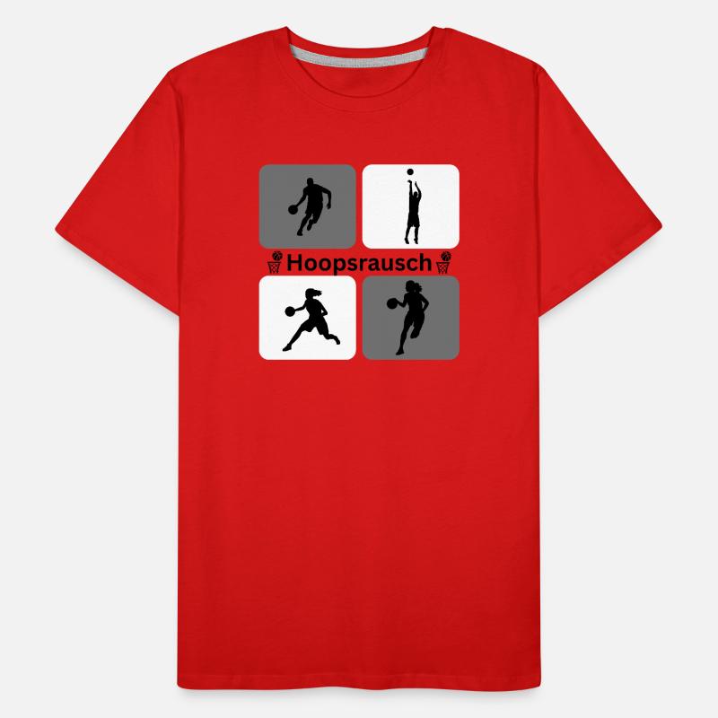 Basketball Silhouettes Dynamics Men's Premium Organic T-Shirt