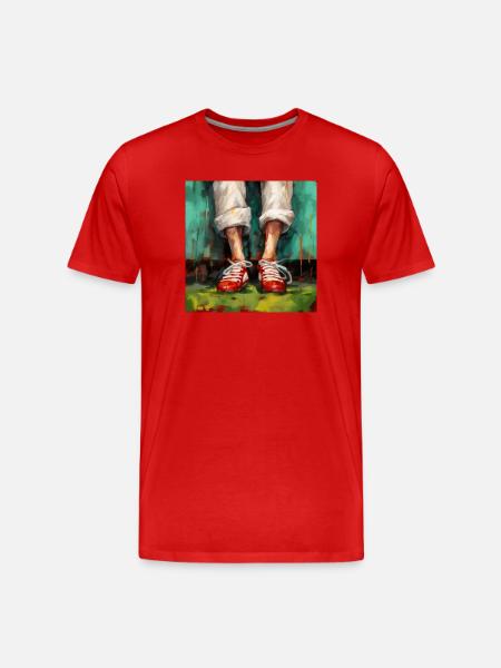 Energy in red - Men's Premium Organic T-Shirt - red