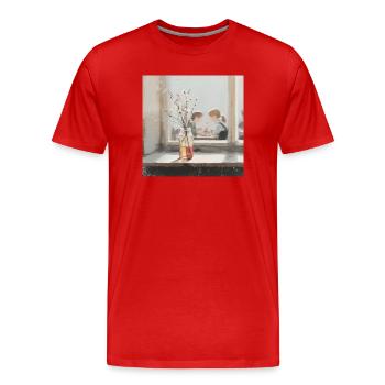 The secret of childhood - Men's Premium Organic T-Shirt - red - Front - Damien (186cm)