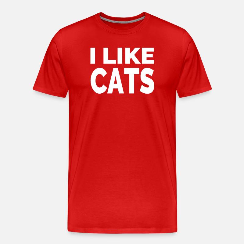 Katzen - Männer Premium Bio T-Shirt - Rot
