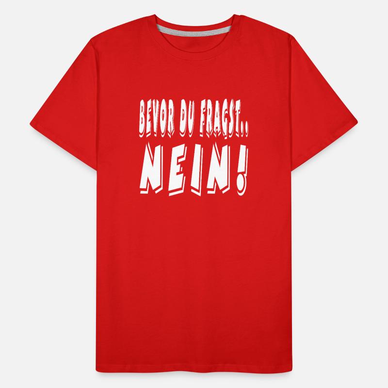 No Men's Premium Organic T-Shirt