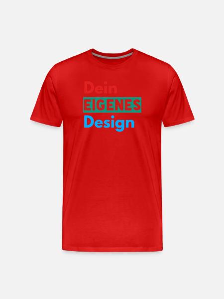 Your own design - Men's Premium Organic T-Shirt - red