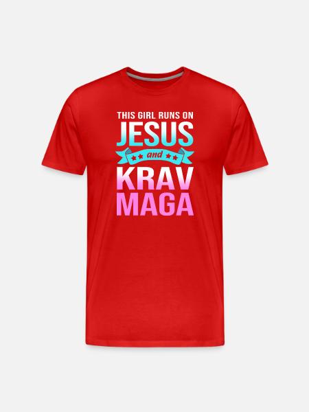 Krav Maga - T-shirt bio Premium Homme - rouge