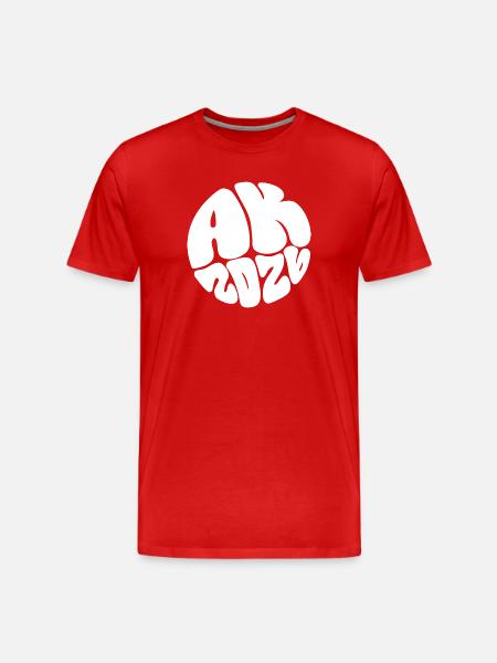 Ape Mind Bubble Art - Men's Premium Organic T-Shirt - red