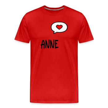 Turkish Mom Anne - Men's Premium Organic T-Shirt - red - Front - Damien (186cm)