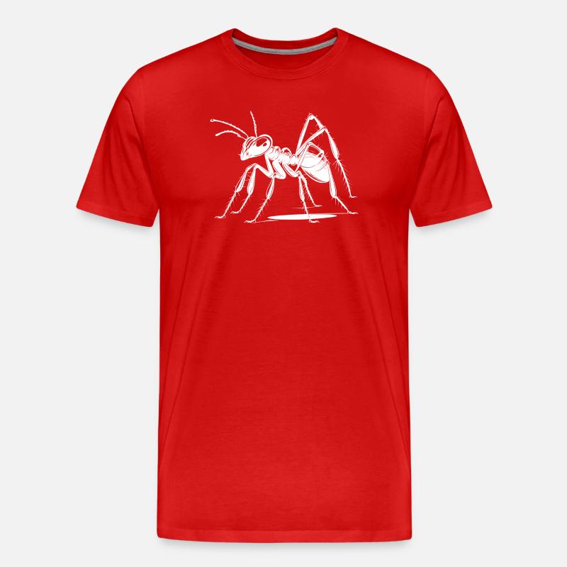 Ameise - Männer Premium Bio T-Shirt - Rot