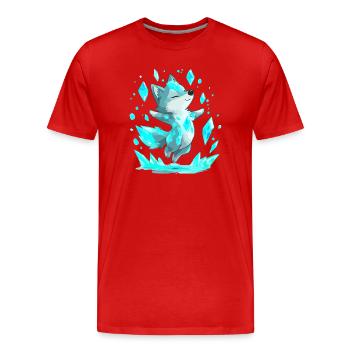Délice de cristal d’Eisfuchs - T-shirt bio Premium Homme - rouge - Devant - Damien (186cm)
