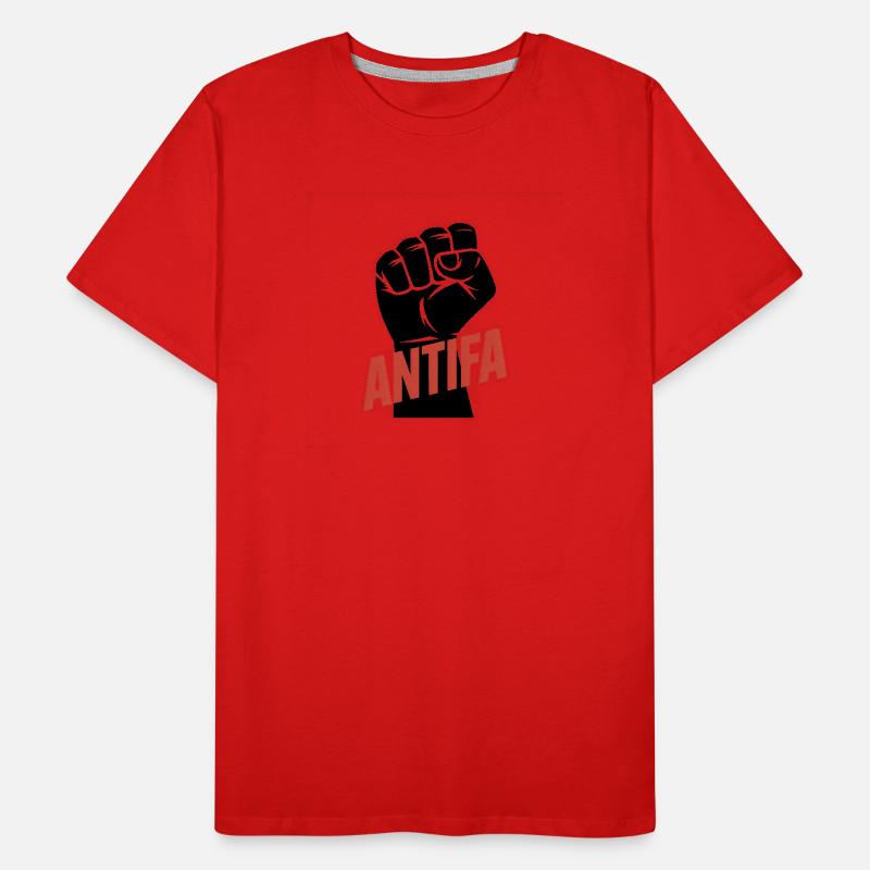 Antifa - Antifascist Merch Men's Premium Organic T-Shirt