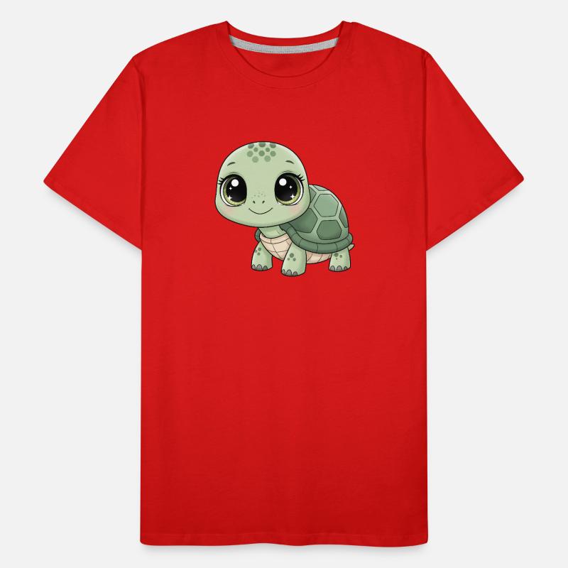Tortue Doulouche Vert Menthe T-shirt bio Premium Homme