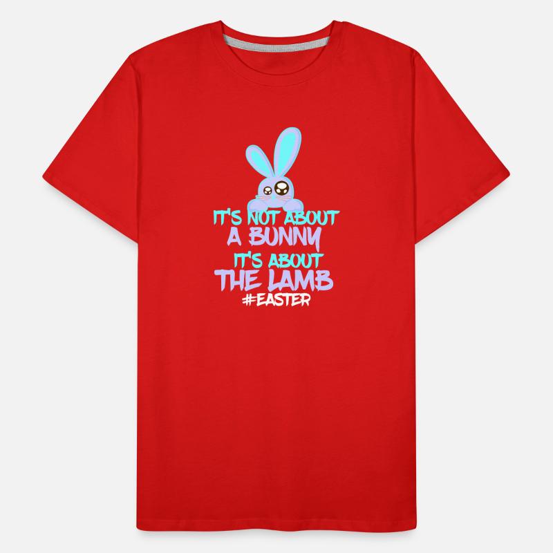 Oster Bunny vs Lamb Design Männer Premium Bio T-Shirt