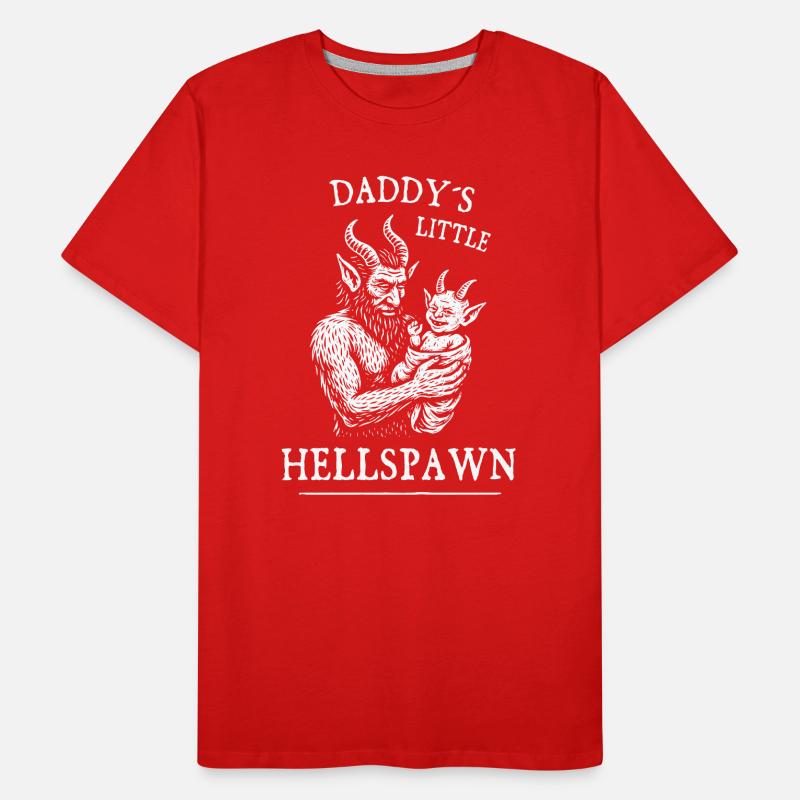 Daddy’s Little Hellspawn Männer Premium Bio T-Shirt