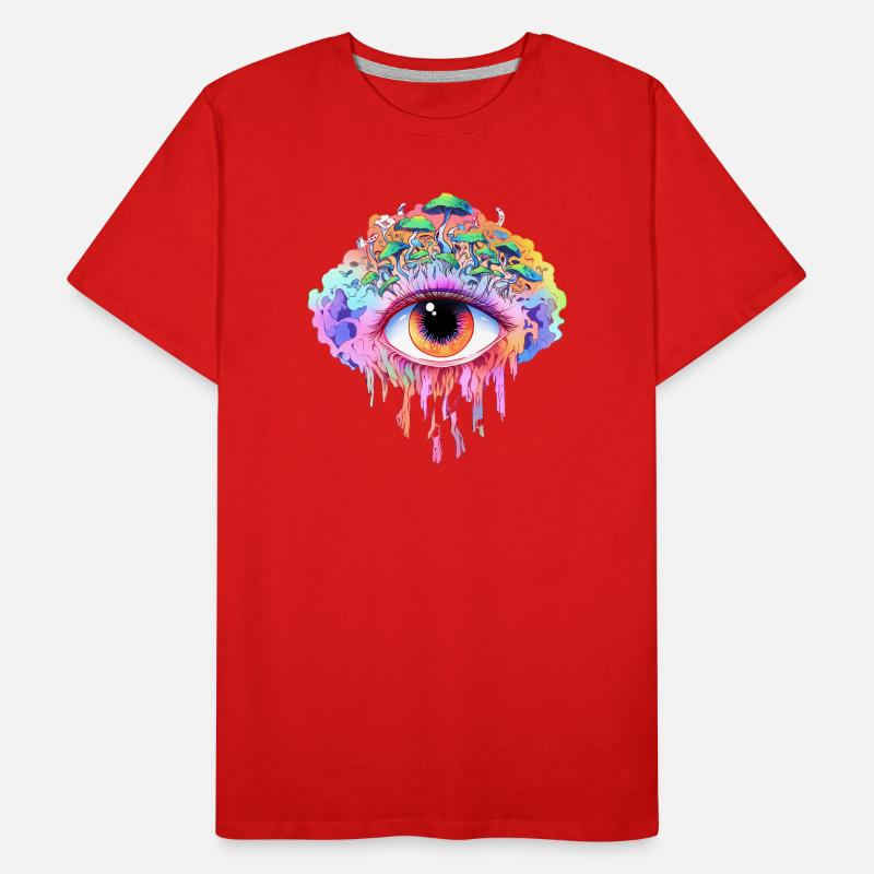 Œil arc-en-ciel T-shirt bio Premium Homme
