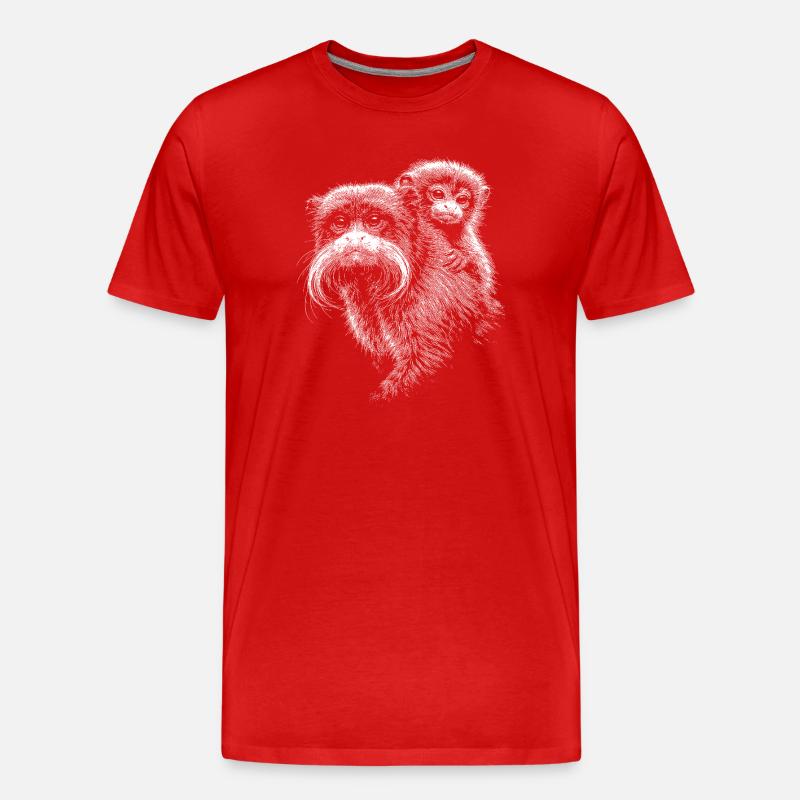 Tamarin - Männer Premium Bio T-Shirt - Rot