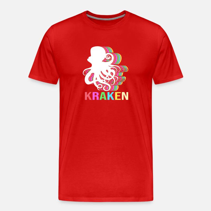 Octopus Octopus Octopus Octopus Octopus - Men's Premium Organic T-Shirt - red