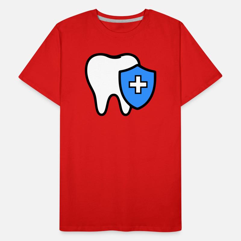 Icône de la dent dentiste T-shirt bio Premium Homme