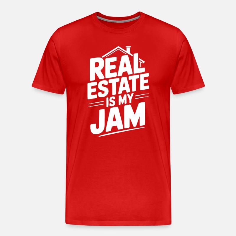 L’immobilier, c’est mon truc - T-shirt bio Premium Homme - rouge