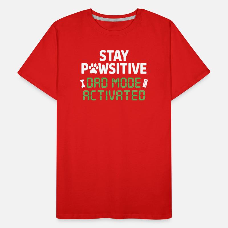 Reste pauvre Mode Papa activé Plus drôle T-shirt bio Premium Homme
