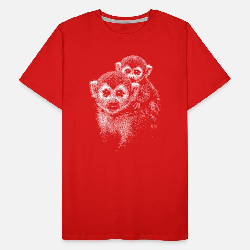 Singe écureuil T-shirt bio Premium Homme