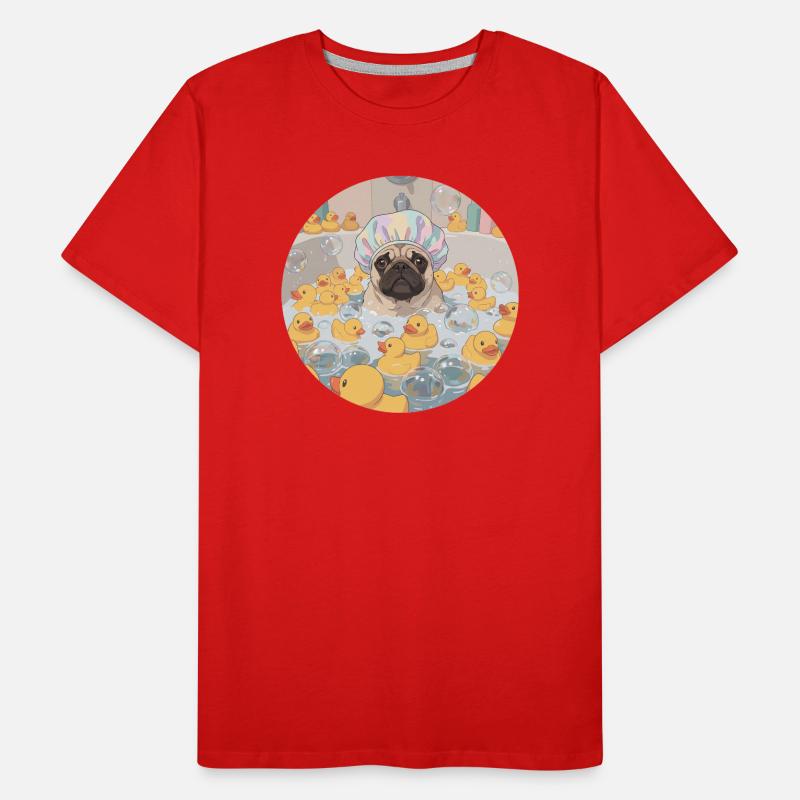 Des serpillières dans le bain moussant T-shirt bio Premium Homme