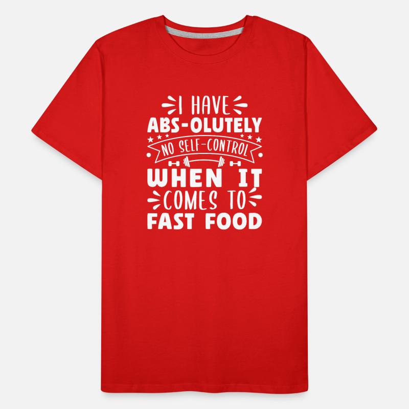 Gym Junkies AbS-Olutely No SelfControl Männer Premium Bio T-Shirt