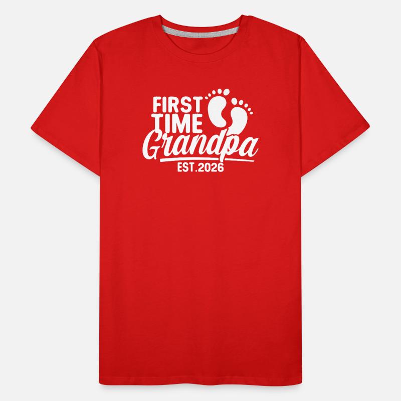Opa 2026 - Stolzer Opa - Geschenkidee Männer Premium Bio T-Shirt