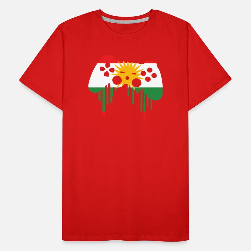 Drapeau de jeu kurde T-shirt bio Premium Homme