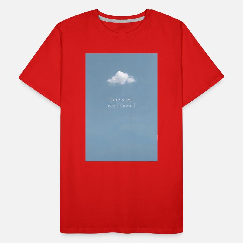 One step remains Forward Men's Premium Organic T-Shirt