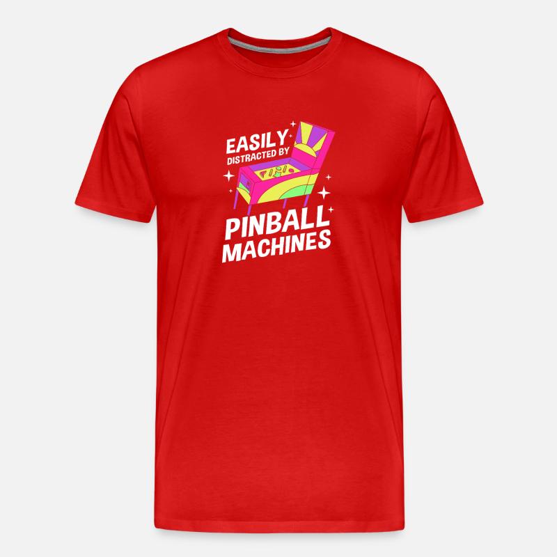 Flipper Pinball - Männer Premium Bio T-Shirt - Rot