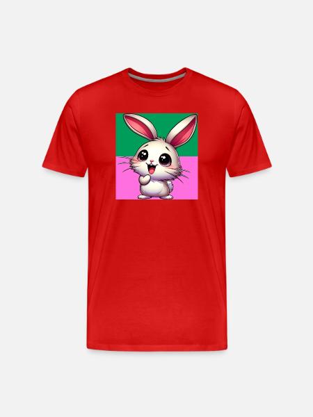 rabbit - Men's Premium Organic T-Shirt - red