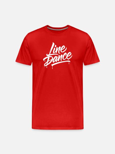 Line Dance – Country Western Tanz - Men's Premium Organic T-Shirt - red