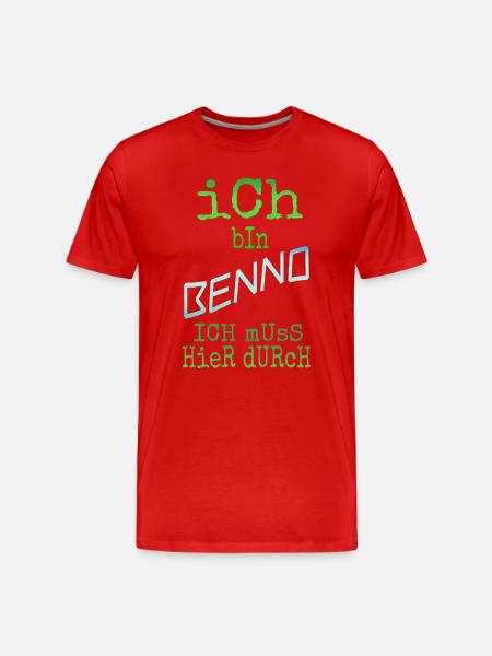 Benno as a first name - Men's Premium Organic T-Shirt - red