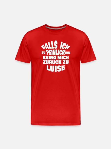 Luise as a bachelor party - Men's Premium Organic T-Shirt - red