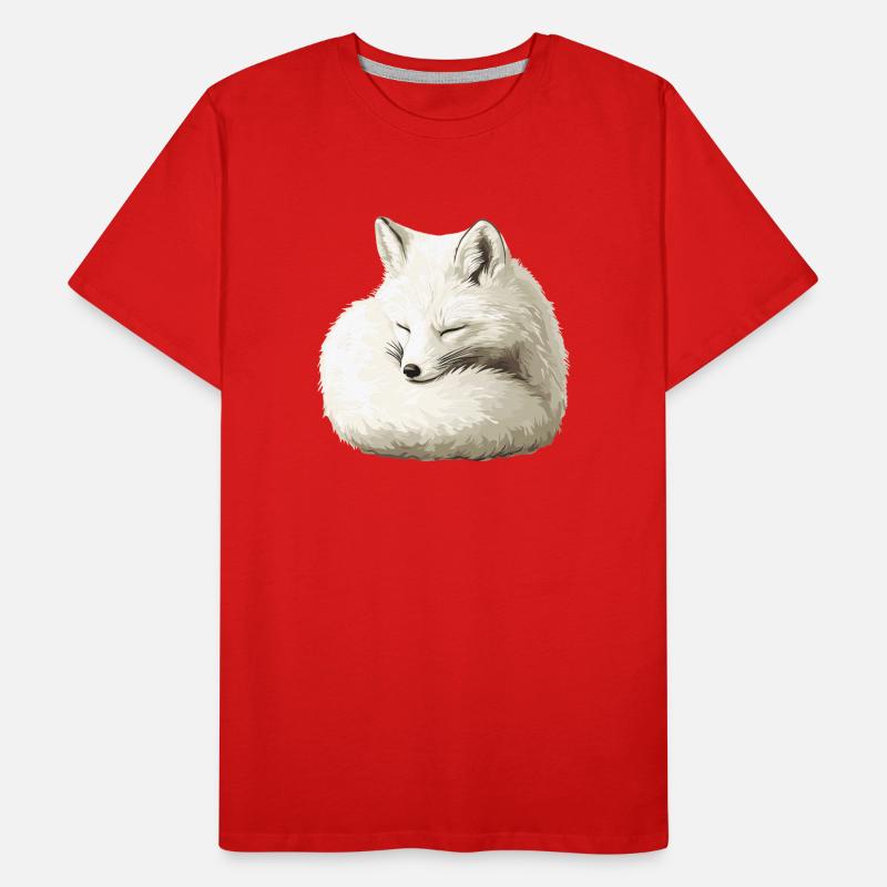 Sleeping Winter Fox Men's Premium Organic T-Shirt