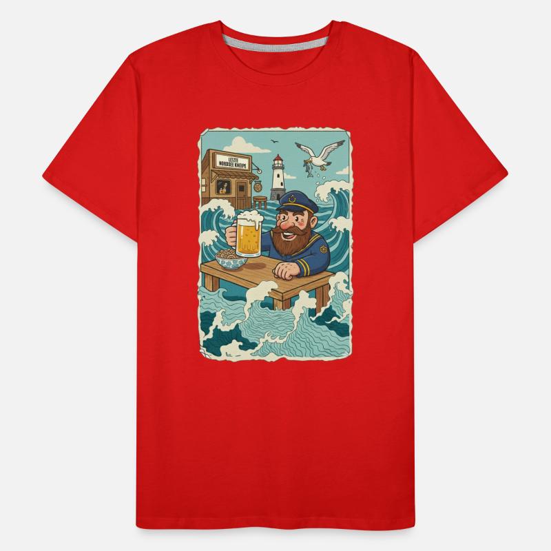 Letzte Nordsee Kneipe Männer Premium Bio T-Shirt