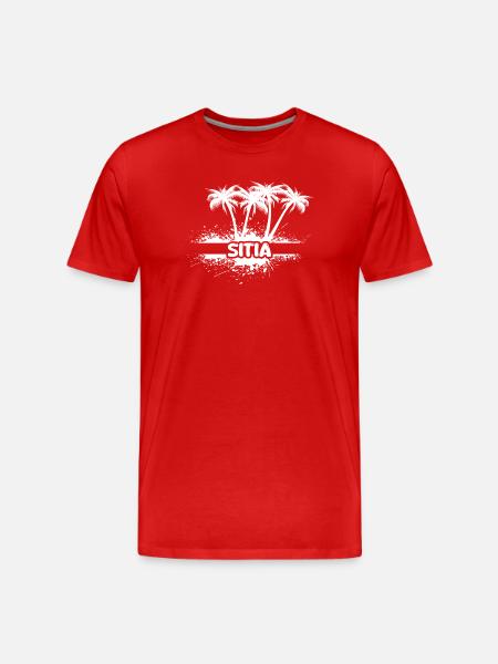 Sitia as Sun - Men's Premium Organic T-Shirt - red