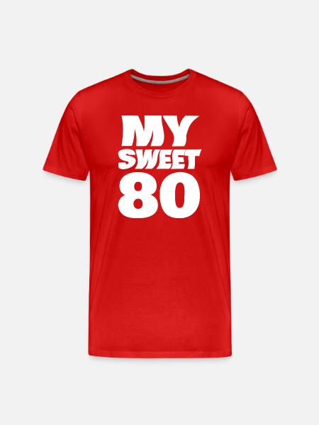 Suess 80 - Männer Premium Bio T-Shirt - Rot