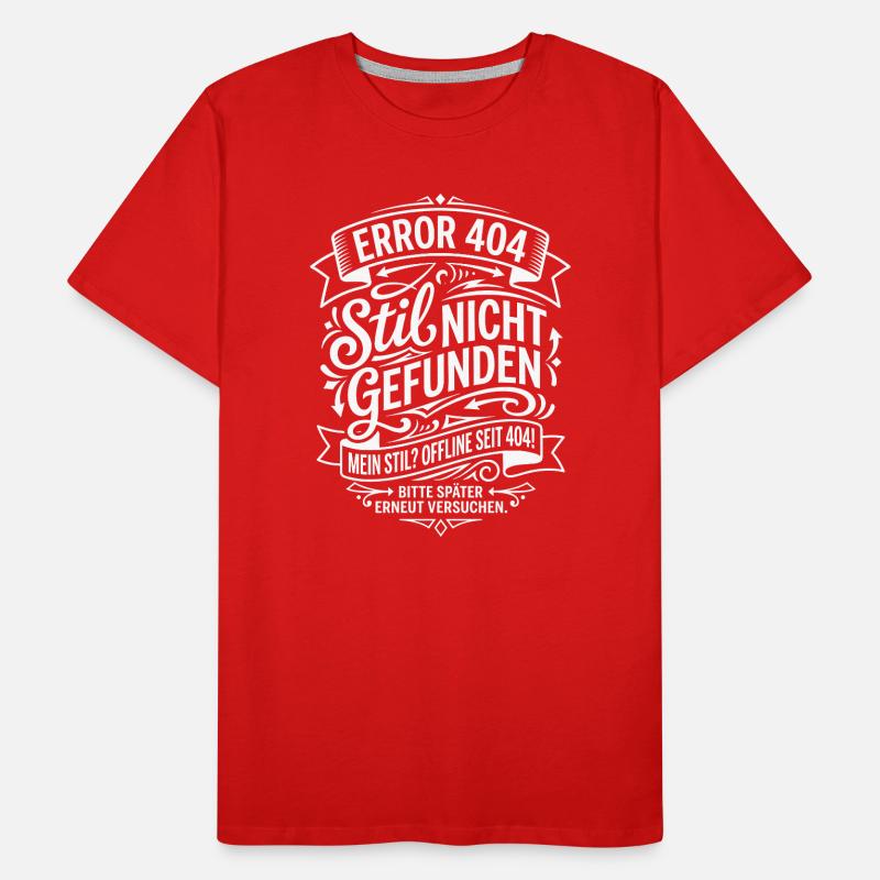 Style Not Found – Error 404 Men's Premium Organic T-Shirt